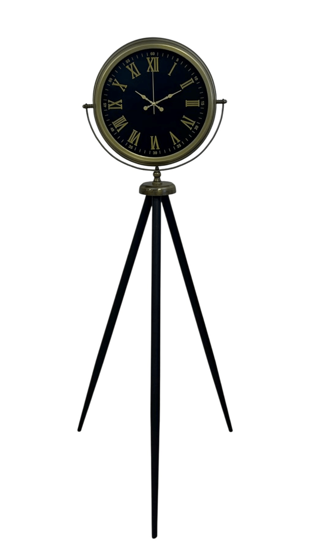 Vintage Roma Rakamlı Modern Tripod Ayaklı Saat