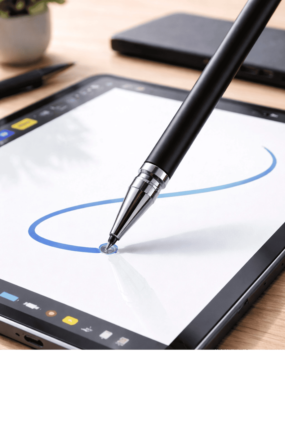 Vivo Y18 Uyumlu Dokunmatik Stylus Kalem Disk Uçlu Hassas Tablet Telefon Çizim Kalemi