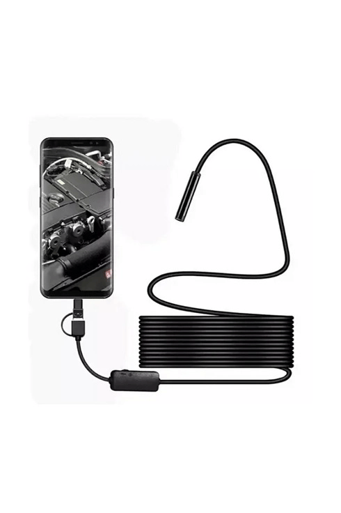 Vtn-02 Endoskop Yılan Video Kamera Led’li 2 Metre 7 Mm Sert Kablo Su Geçirmez