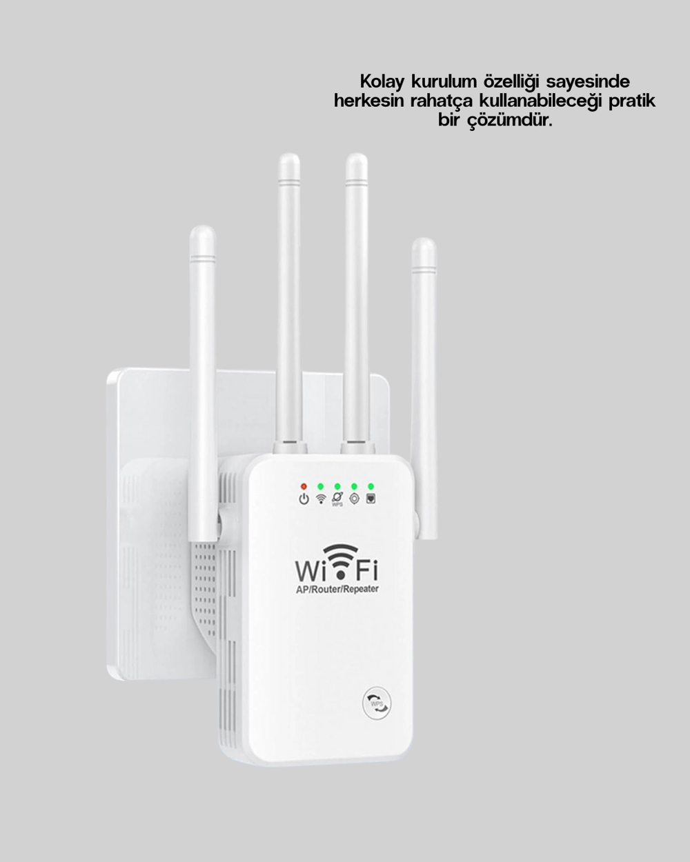 WPS Destekli 2.4GHz + 5GHz WiFi Sinyal Güçlendirici