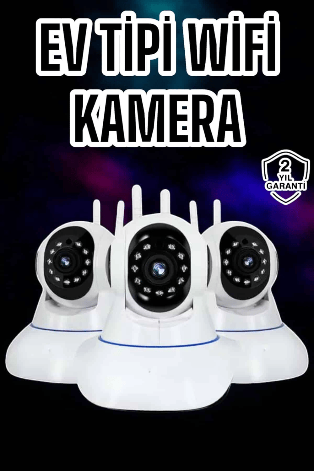 Wifi Kamerası Çift Yönlü Bebek Güvenlik Kamerası Gece Görüşlü