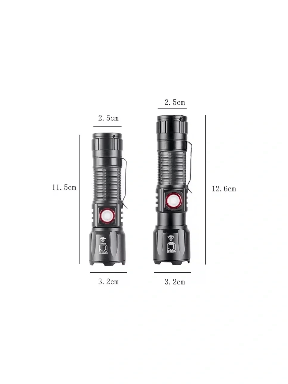 Ws-2828 Ultra Usb Şarjlı Polis El Feneri, Bekçi, Asker El Feneri Kırmızı Mavi Çakarlı 1000 Lümen Bx40