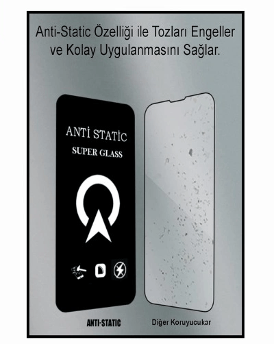 Xiaomi Redmi Note 9 6d Anti Static Temperli Cam Ekran Koruyucu Kırılmaz Full Kaplama