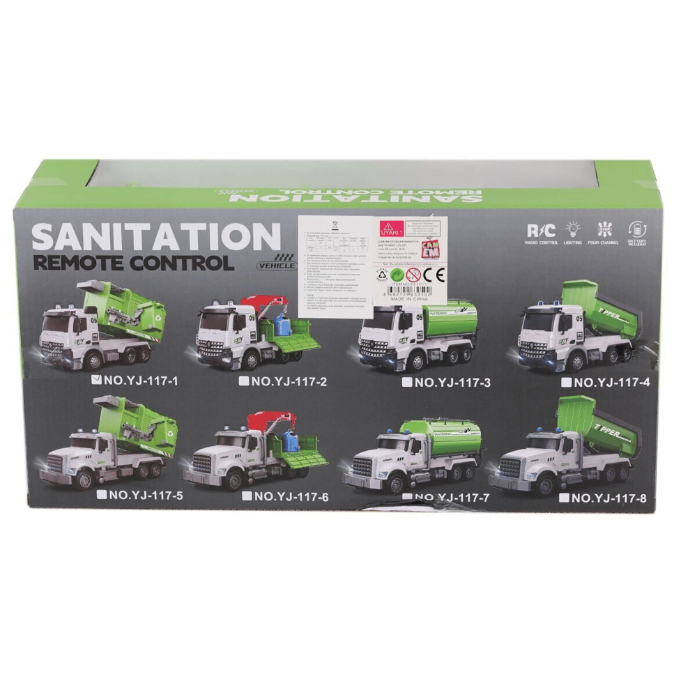 YJ-117-1 Kumandalı  Şajzlı Çöp Kamyonu