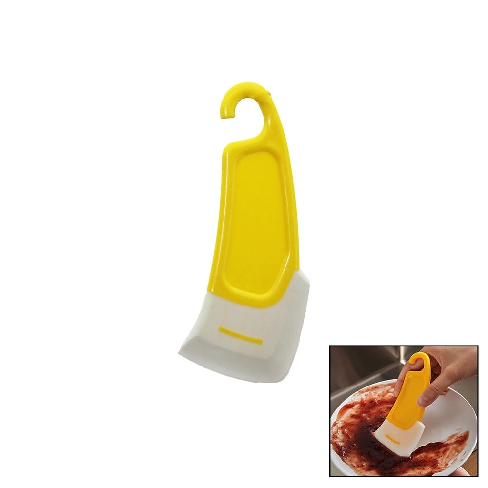 Yağ - Leke Kazıyıcı Mini Silikon Spatula Plastik Saplı - Askılıklı Bx40