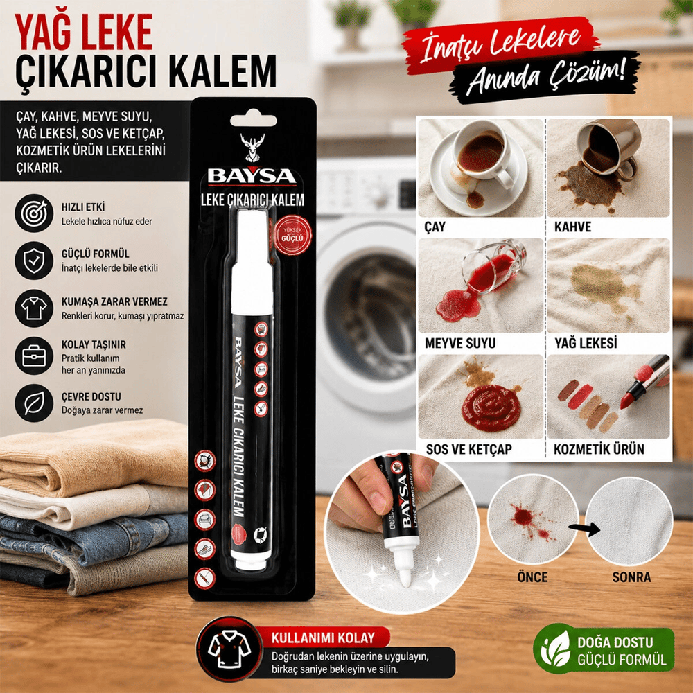 Yağ Leke Çıkarıcı Kalem Giysi İçin Bx40