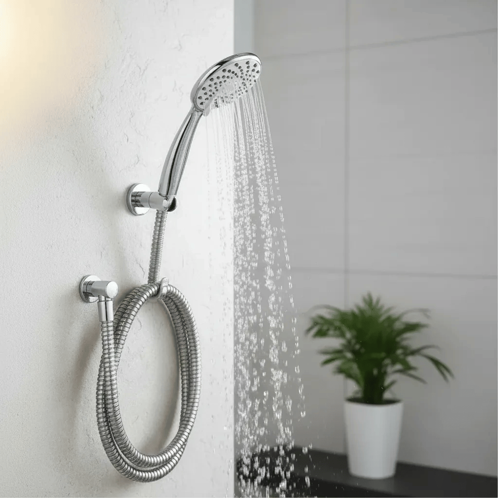 Yağmur Damlama Sistemli Banyo Duş Başlığı Armatürü Fiskiyesi