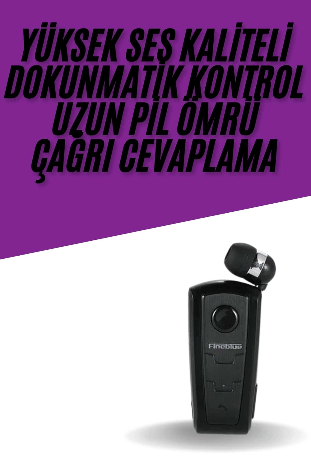 Yaka Kulaklığı Andorid Tüm Cep Telefonlarına Uyumlu Mikrofonlu Titreşimli Makaralı