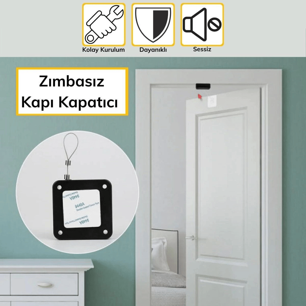 Yangına Dayanıklı Sıva Üstü Tüm Kapılar İçin Uygun Otomatik Kapanan Hızlı Otomatik Kapı Kapa
