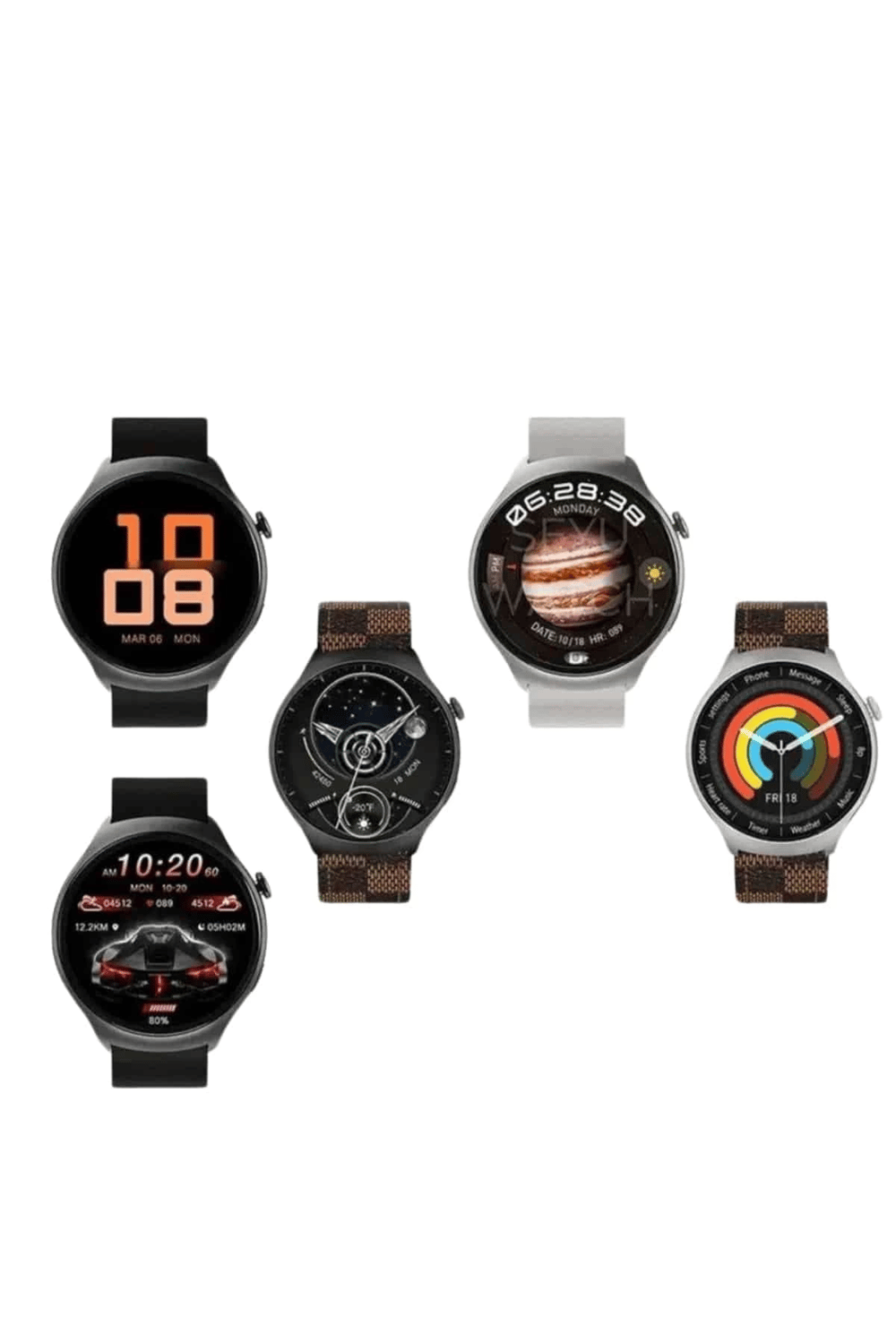 Yeni Nesil Akıllı Saat Çağrı Cevaplayabilen Plastik 47 Mm Uyumlu Kordon