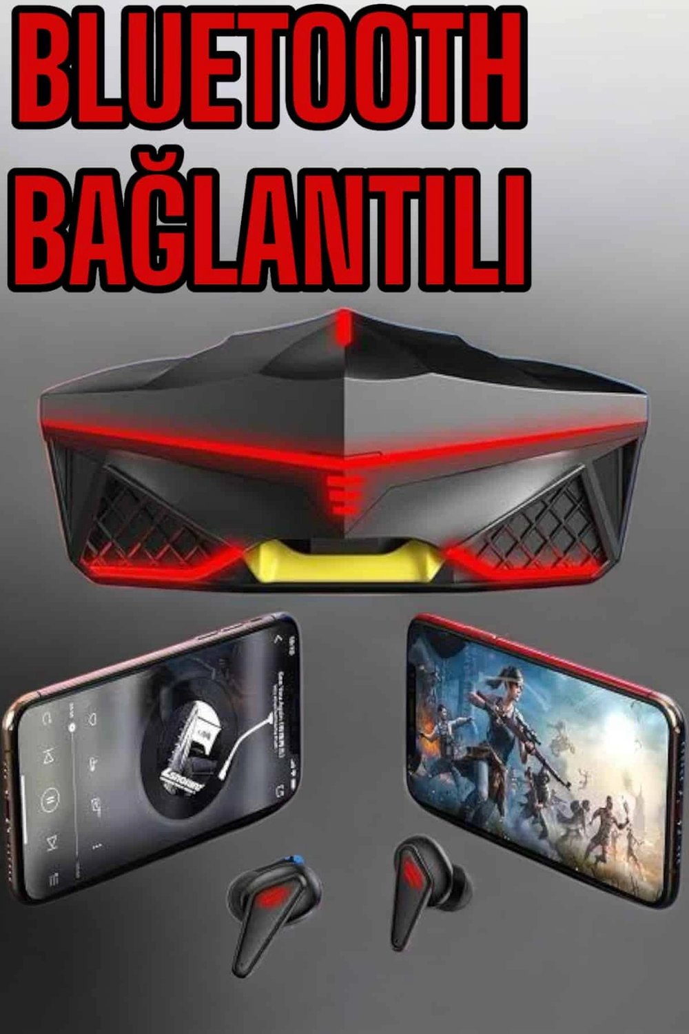 Yeni Nesil Oyuncu Kulaklığı Gürültü Önleyici Uzun Pil Ömrü Bluetooth Bağlantılı