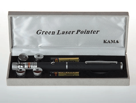 Yeşil Lazer Pointer 50 Mw 15 Km Etkili (5 Başlıklı)