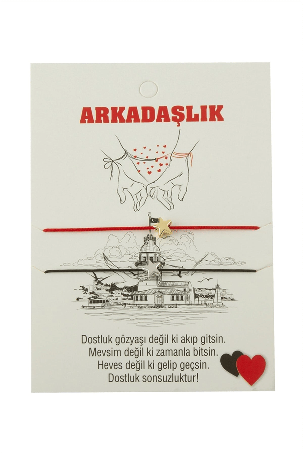 Yıldız Arkadaşlık İp Bileklik 2 Adet