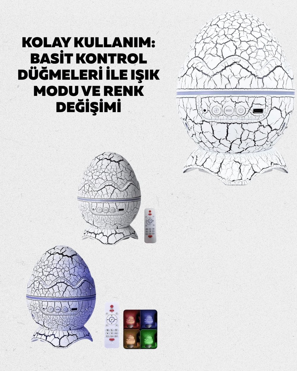 Yıldız Gökyüzü Efektli Çok Modlu Gece Işığı Yeni Nesil