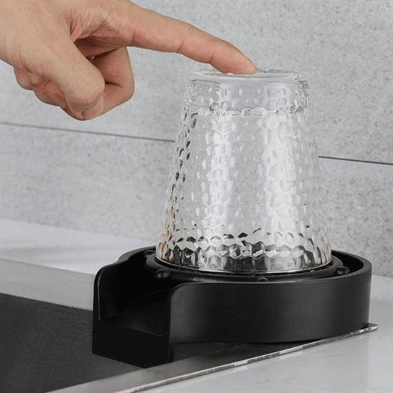 Yüksek Basınçlı Otomatik Bardak Yıkama Aparatı Mutfak Lavaboları İçin Hızlı Kupa Durulayıcı Bx40