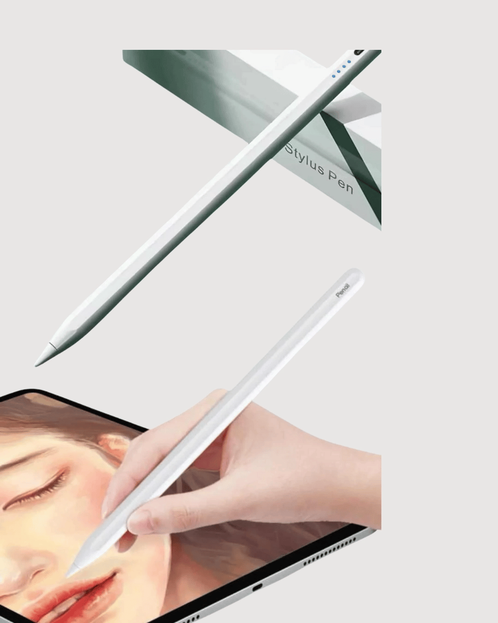 Yüksek Hassasiyetli Eğim Sensörlü Dijital Kalem – USB-C Hızlı Şarjlı Yeni Nesil