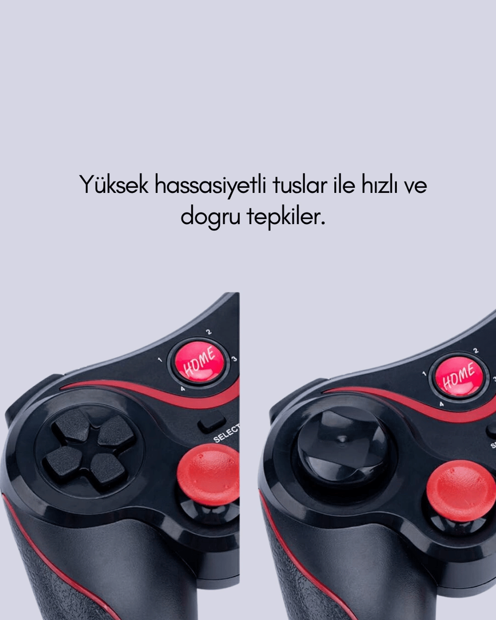 Yüksek Hassasiyetli Kablosuz Oyun Kolu PC ve Mobil Uyumlu