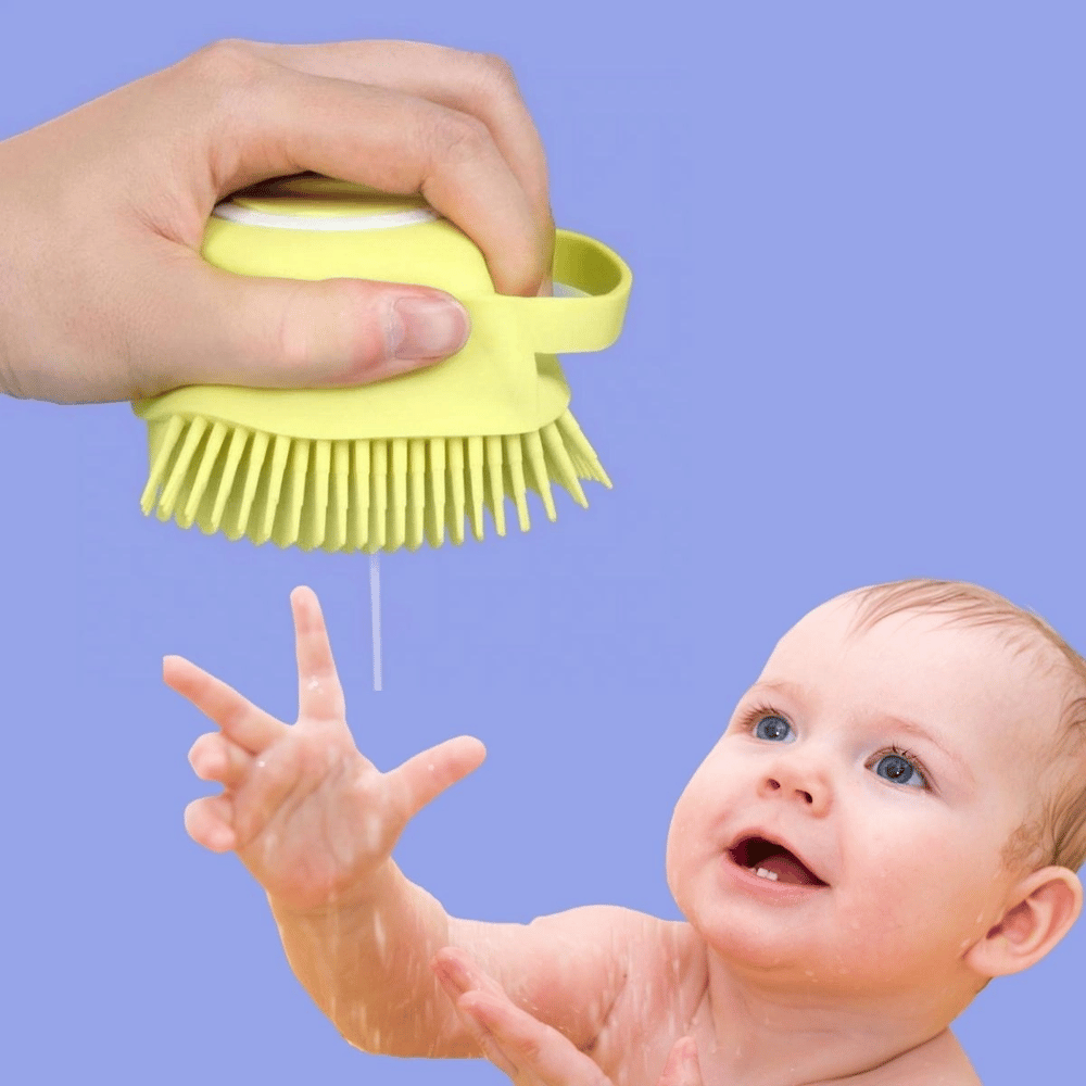 Yumuşak Silikon Malzemeli Esnek Jel Hazneli Masaj Fonksiyonlu Etkili Banyo Duş Kese Lifi Bx40