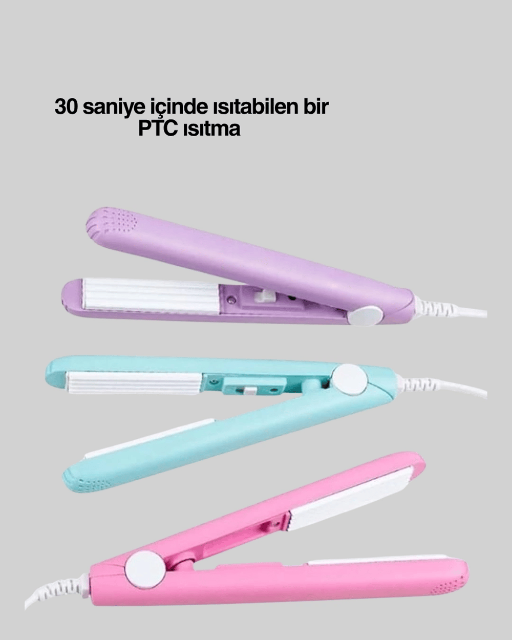 Yüzer Plakalı Kompakt Bukle Maşası – Elastik Tutuculu, Saç Dostu Profesyonel Tasarım Yeni Nesil