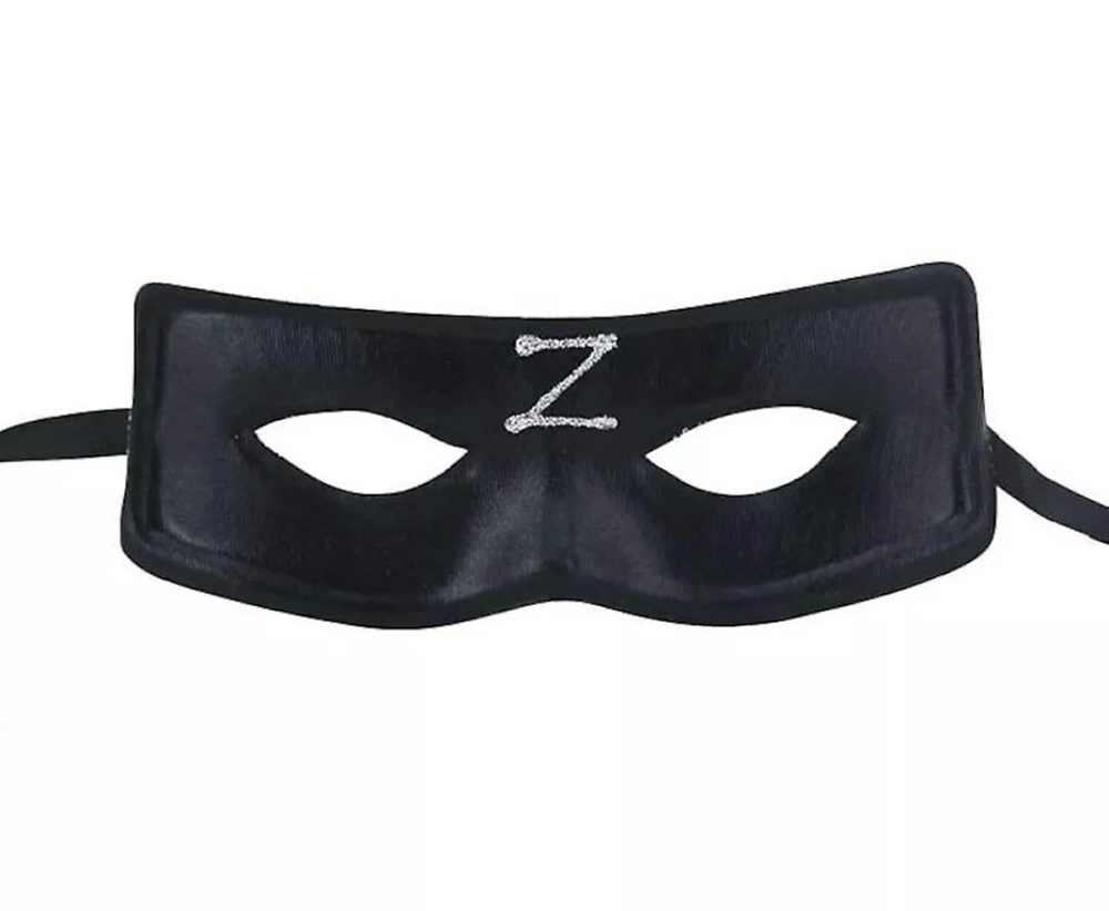 Zorro Maskesi Arkadan Lastikli Z Baskılı Bx40