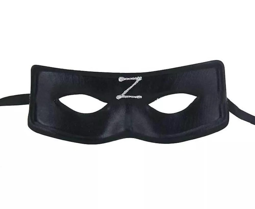 Zorro Maskesi Arkadan Lastikli Z Baskılı (3936)