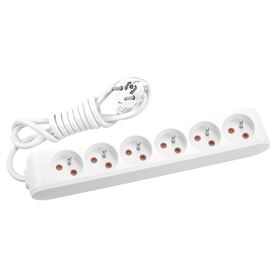 Viko Multi-Let Altılı Grup Priz Ups 2 Metre Beyaz (Çocuk Korumalı) 90110602