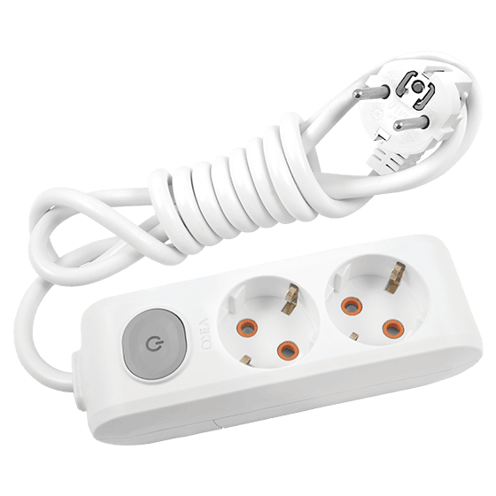 Viko Multi-Let İkili Grup Priz Anahtarlı Topraklı 2 Metre Beyaz (Çocuk Korumalı) 90117202
