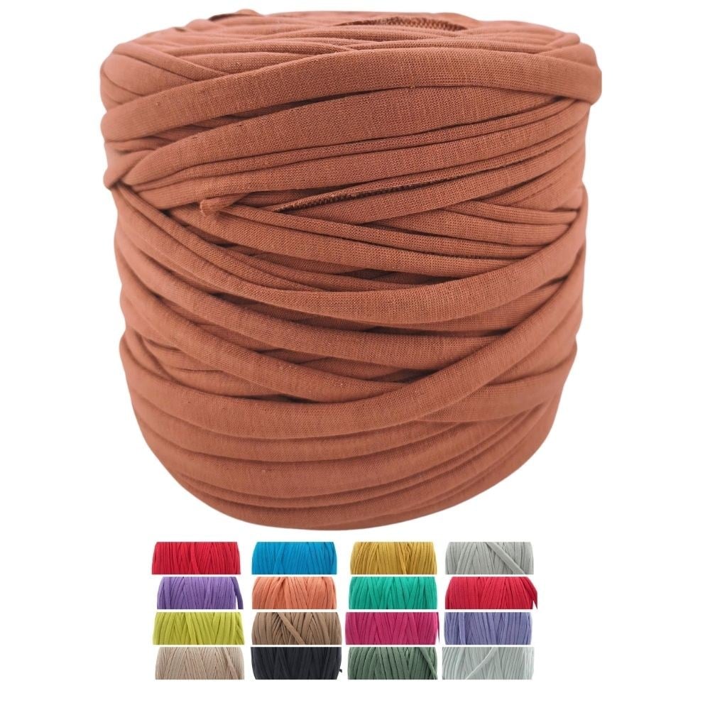 Penye İp Tarçın Renk - 650-700 Gr Pamuk Örgü İpi 1. Kalite