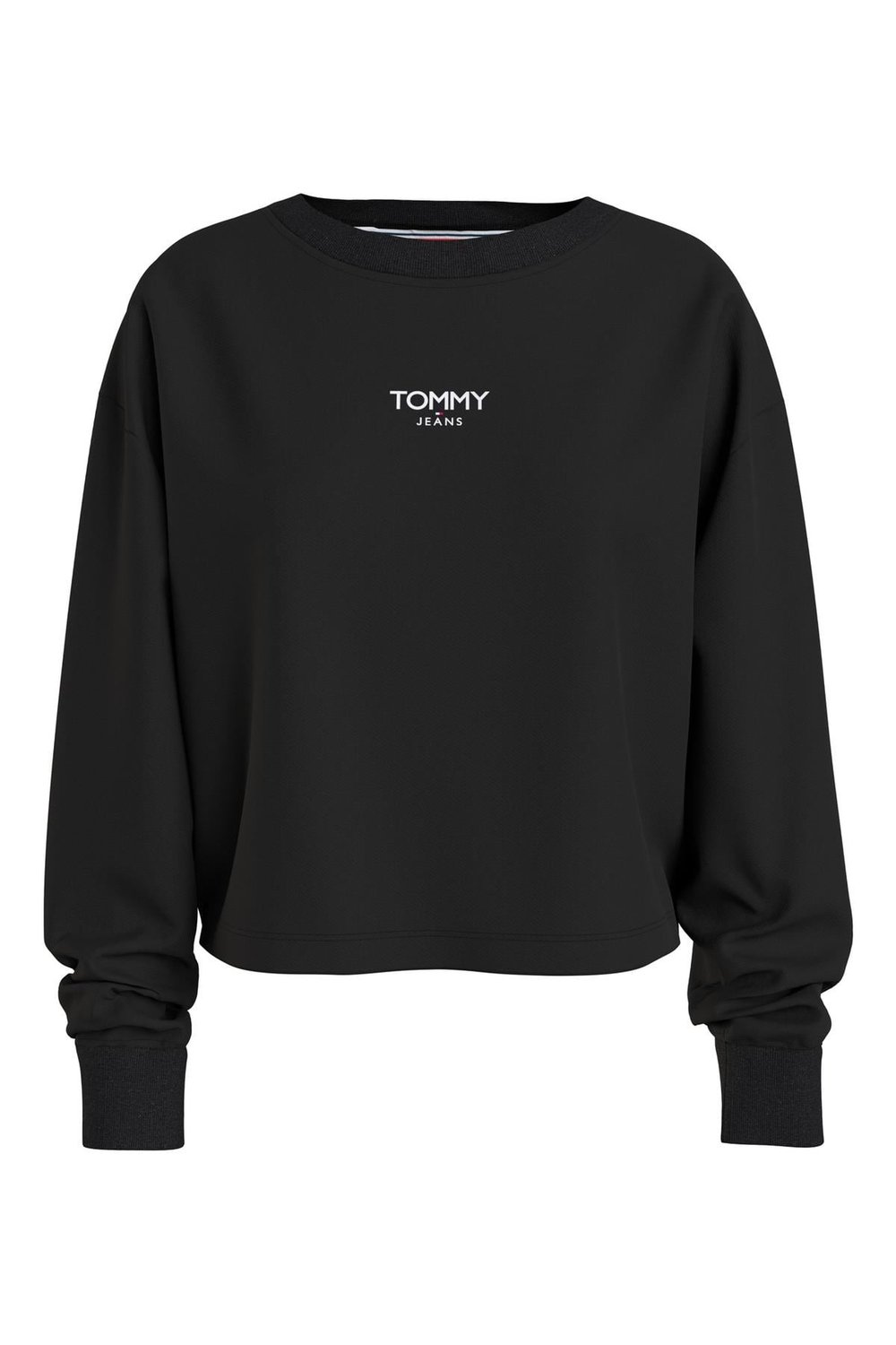 Bisiklet Yaka Siyah Kadın Sweatshırt DW0DW16393BDS