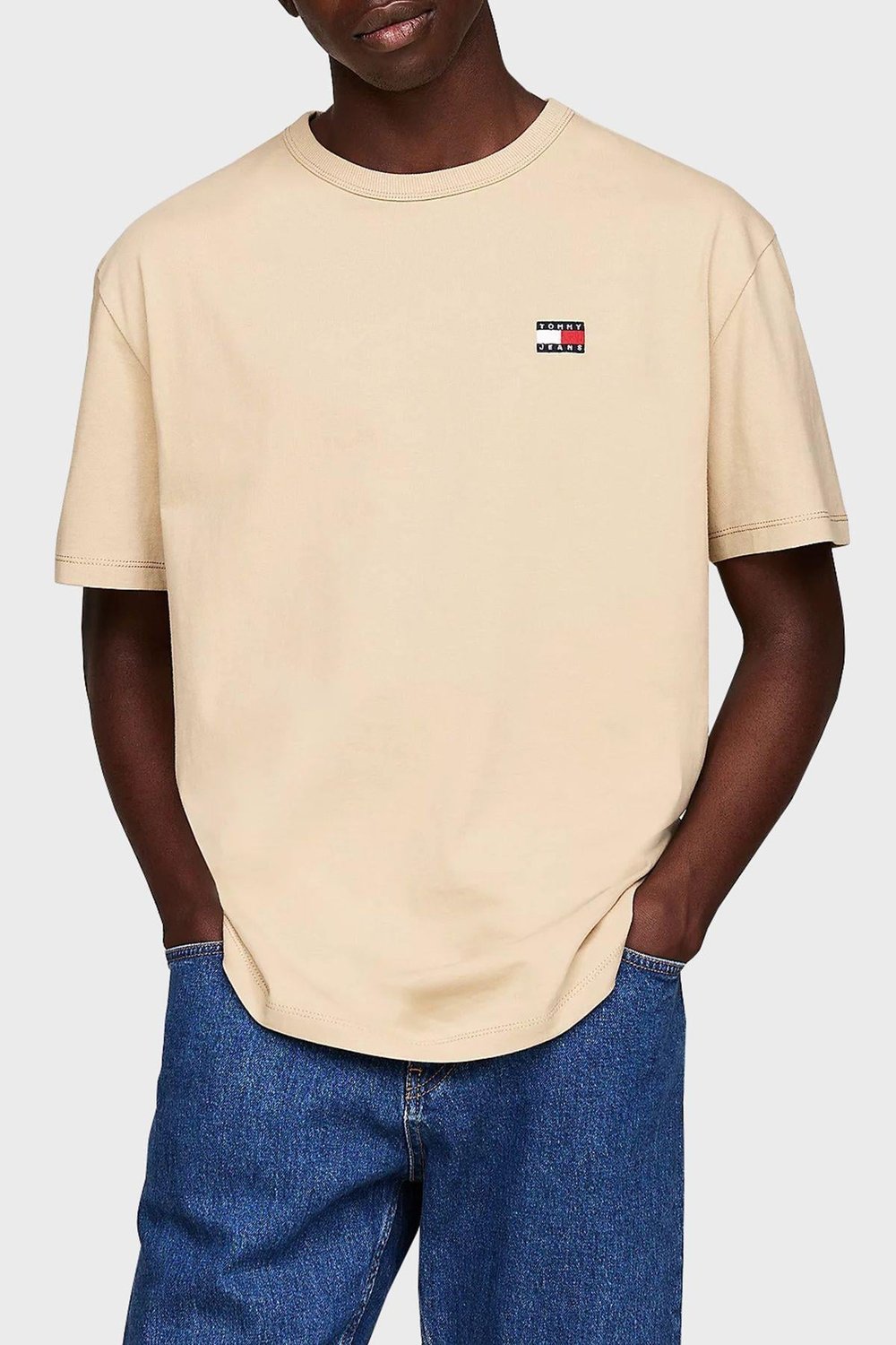 Pamuklu Bisiklet Yaka T Shirt Erkek T SHİRT DM0DM17995 AB9