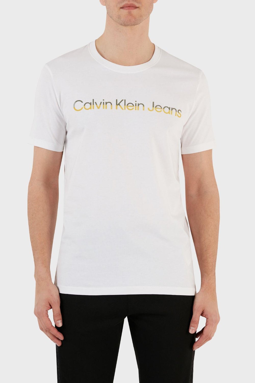 Pamuklu Regular Fit Bisiklet Yaka T Shirt J30J324682YAF Erkek T SHİRT J30J324682 YAF