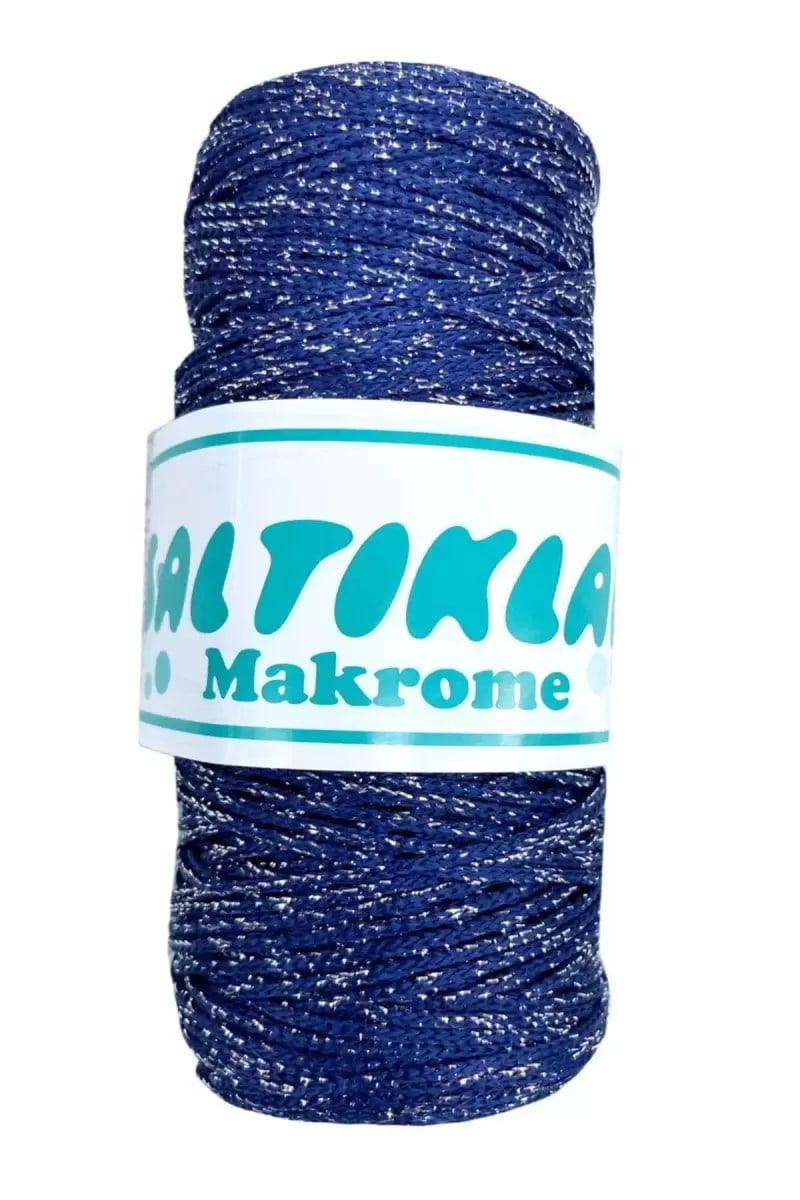 1 Adet Polyester Simli Makrome İpi SG-370 - mudanis