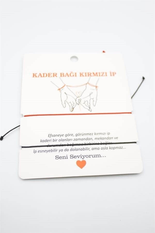 2li Arkadaş Bilekliği - Kırmızı