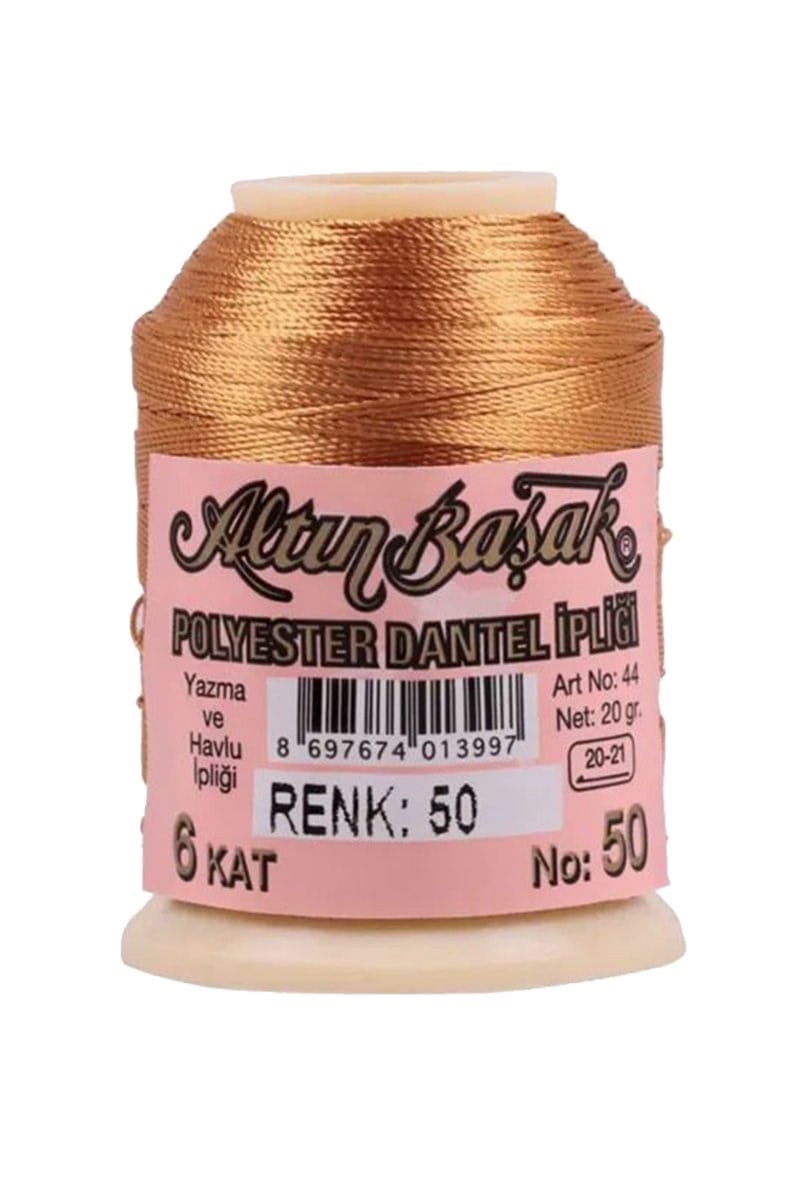 3 Adet Altınbaşak Oya ve Dantel İpi 20 gr - Royaleks - No: 050 - 480 - 585