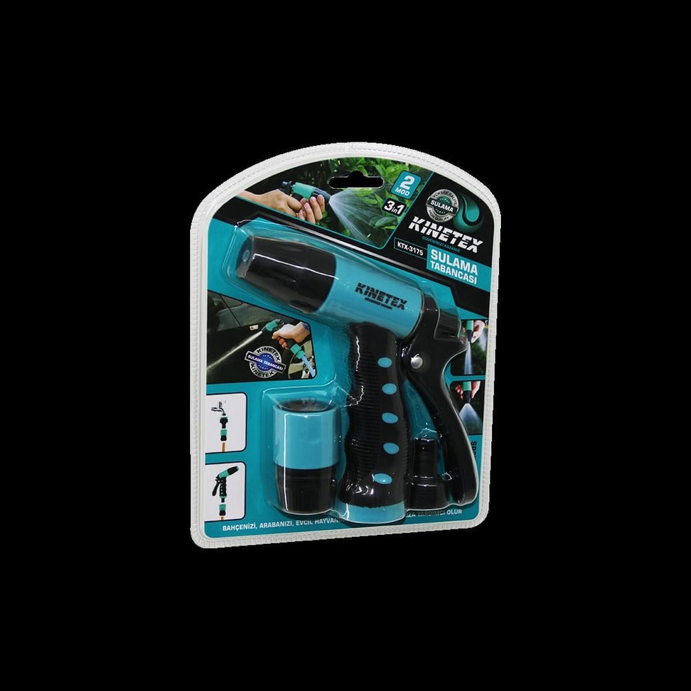 3-in-1 Sulama Tabanca Seti (Tabanca + 2 Bağlantı Aparatı)
