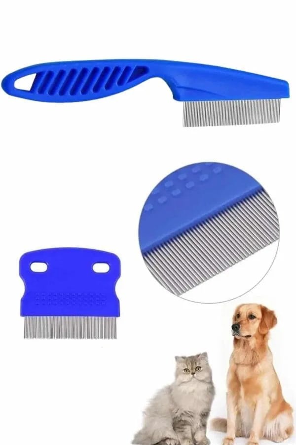 4lü Bit Evcil Hayvan Tarak Seti Kedi Köpek Bit Tarak Seti Pire Tarağı