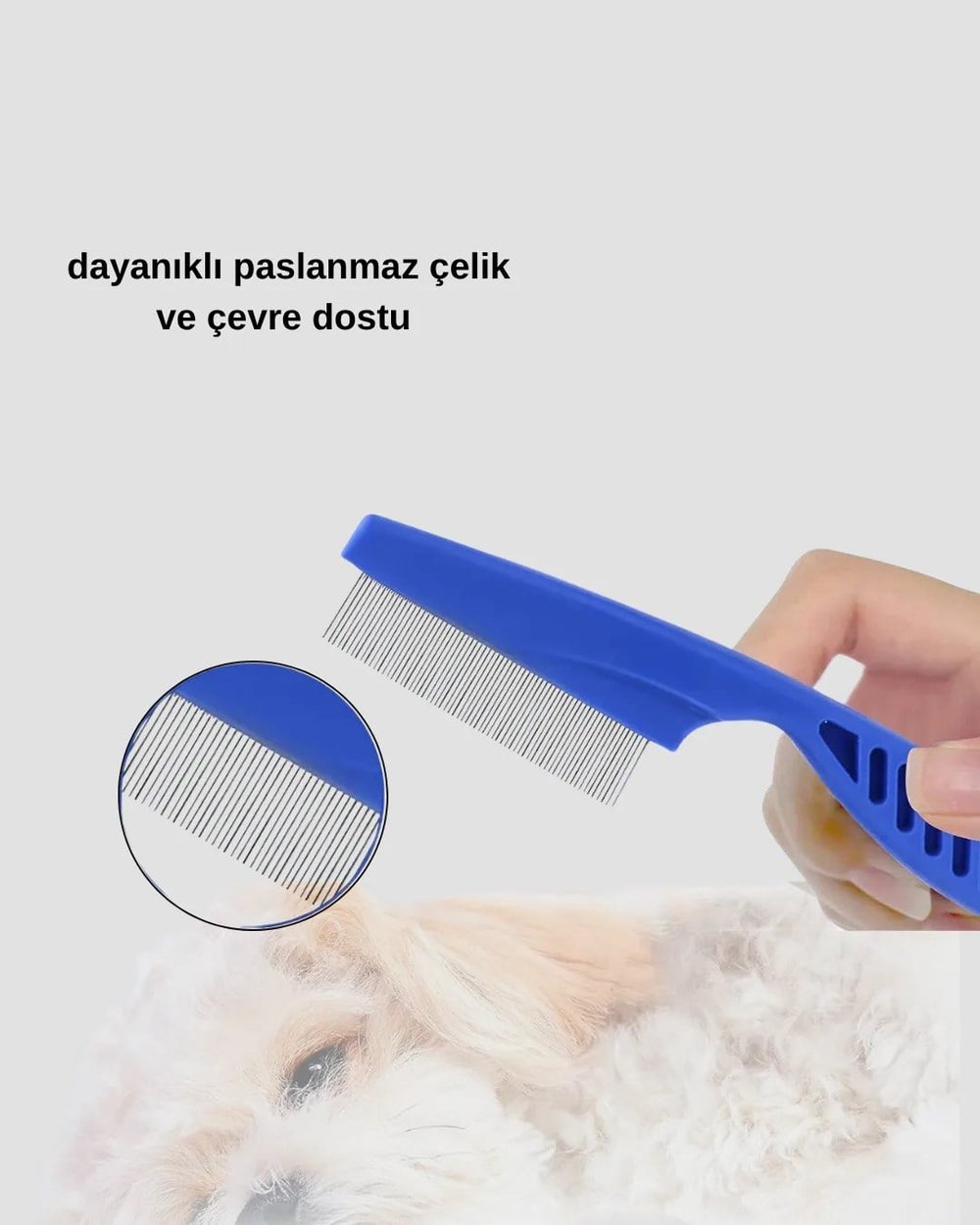 4’lü Kedi Köpek Tüy Temizleme Seti – Paslanmaz Çelik,Ergonomik ve Uzun Ömürlü