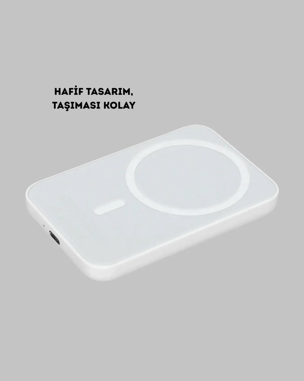 5000mAh Manyetik Powerbank – iPhone Serisi İçin Taşınabilir Kablosuz Şarj Cihazı