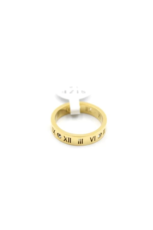 6lı Roma Rakamlı Yüzük - Altın