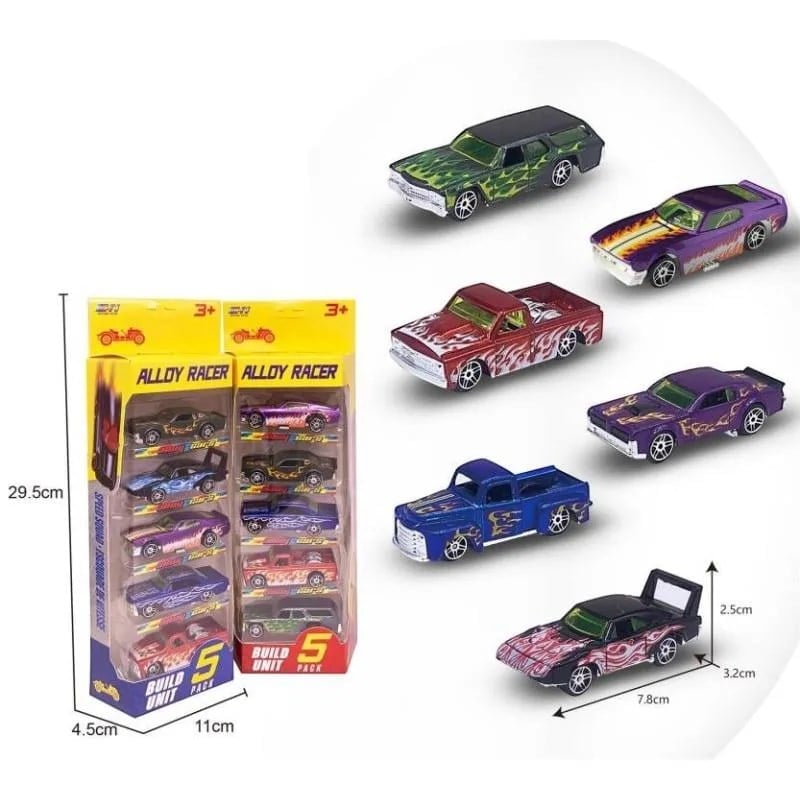780-513 - ALLOY RACER 5 Lİ ARAÇ SETİ