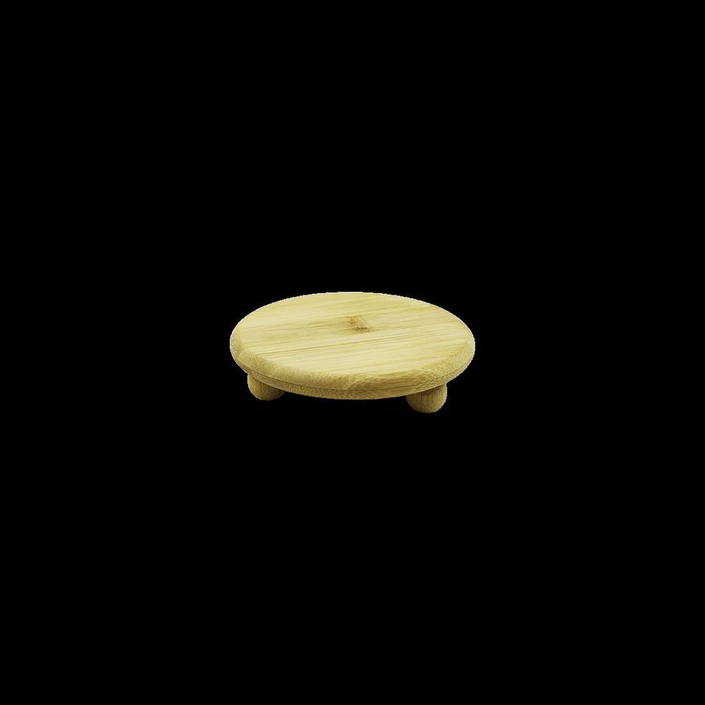 Bambu Sunum Tabağı Ayaklı 11x11 cm