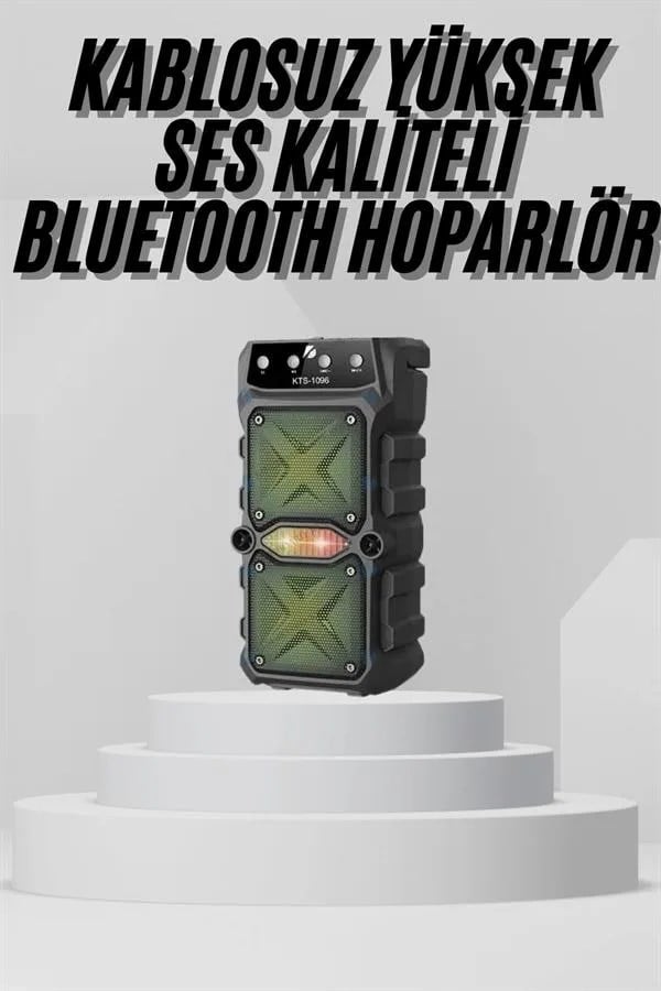 Bluetooth Hoparlör Yüksek Ses Kaliteli Büyük Boy Çift Çıkışlı Ses Bombası