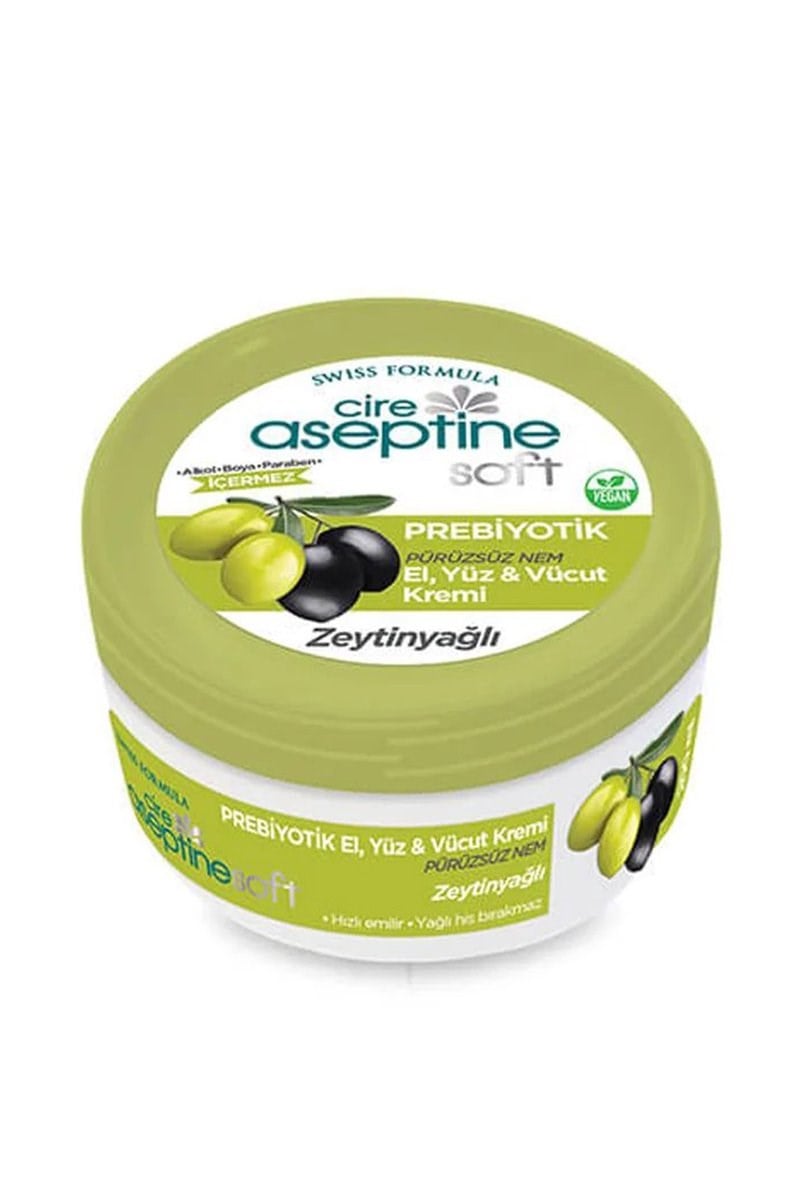 Cire Aseptine Soft Zeytinyağlı Nemlendirici Pürüzsüzleştirici Prebiyotikli Krem 200 ml