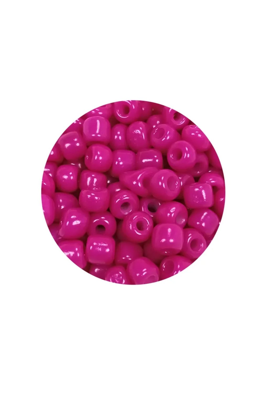 Dökme Cam Kum Boncuk Büyük Boy (6/0) 4 mm - 60 Gram - Açık Mor - BNC130