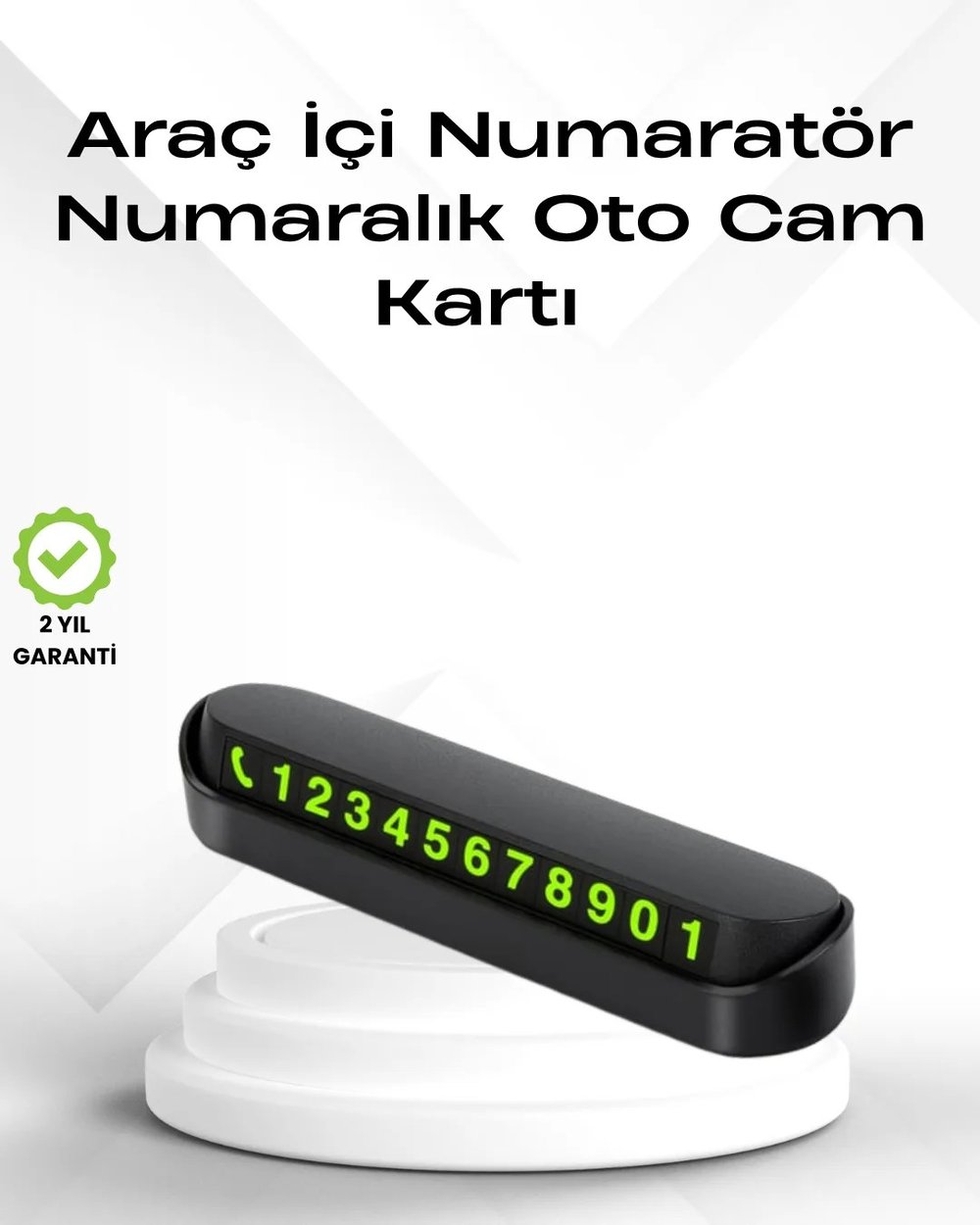 Fosforlu Işıltı ile Araç İçi Telefon Numaratörü – Güvenli Parkın Anahtarı