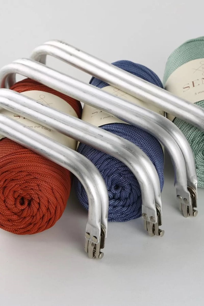 Gizli Metal Çanta Bursu – 22 cm - Metal Çanta Aparatı Çanta Aksesuarı