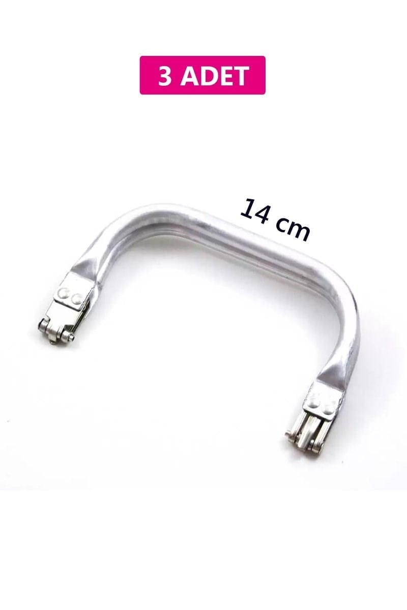 Gizli Metal Çanta Bursu – 3 Adet - 14 cm - Metal Çanta Aparatı Çanta Aksesuarı