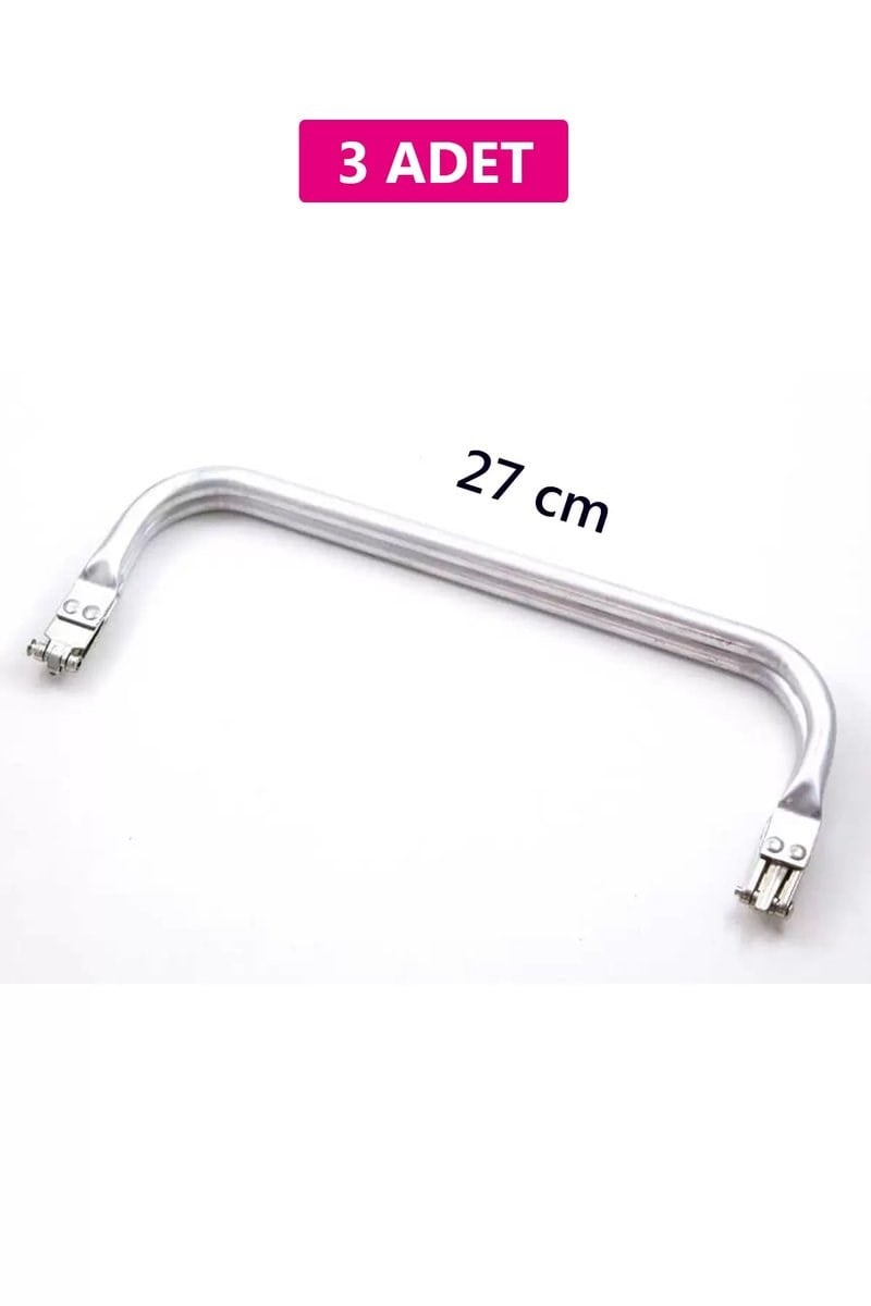 Gizli Metal Çanta Bursu – 3 Adet - 27 cm - Metal Çanta Aparatı Çanta Aksesuarı