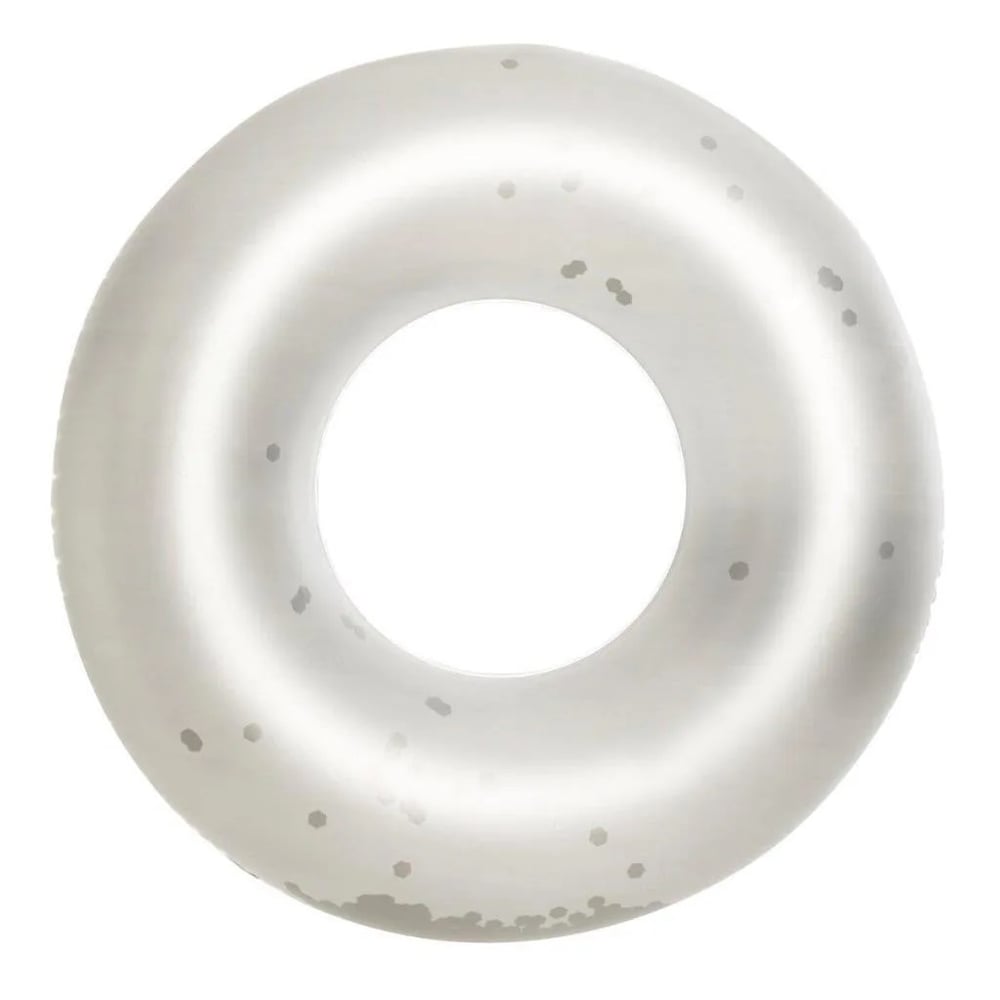 Gümüş Renkli Simli Dev Simit 109 Cm