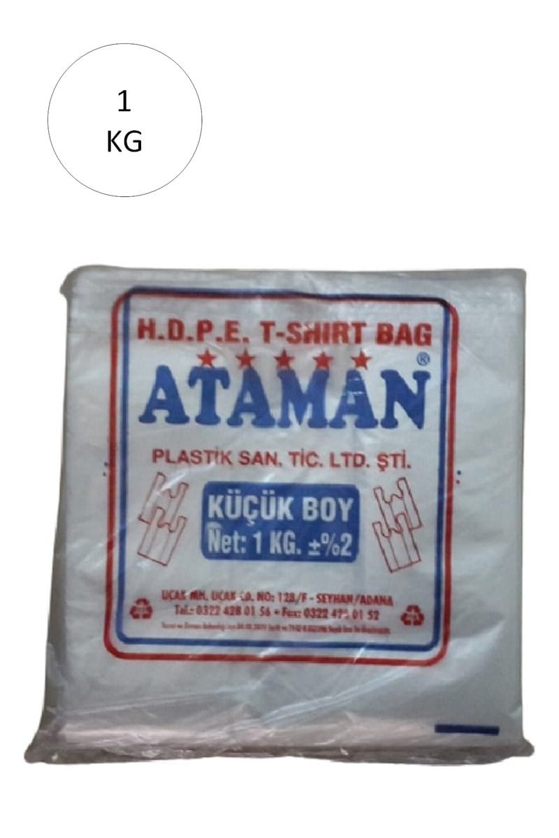 Kalın Şeffaf Atlet Poşet Küçük Boy 25x33 Cm 1 Kg (1 Paket-Takriben 170 Adet) mudanis
